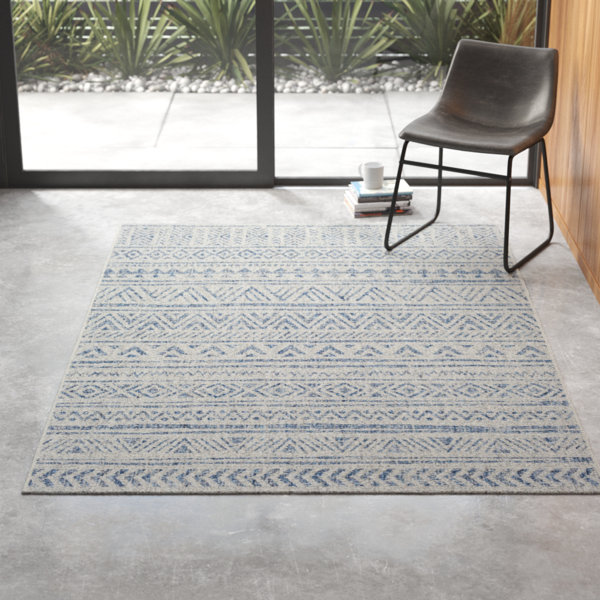 Tomas Global Denim/Dark Blue/Gray Indoor/Outdoor Area Rug & Reviews
